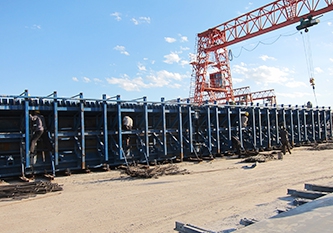 T beam formwork installation site